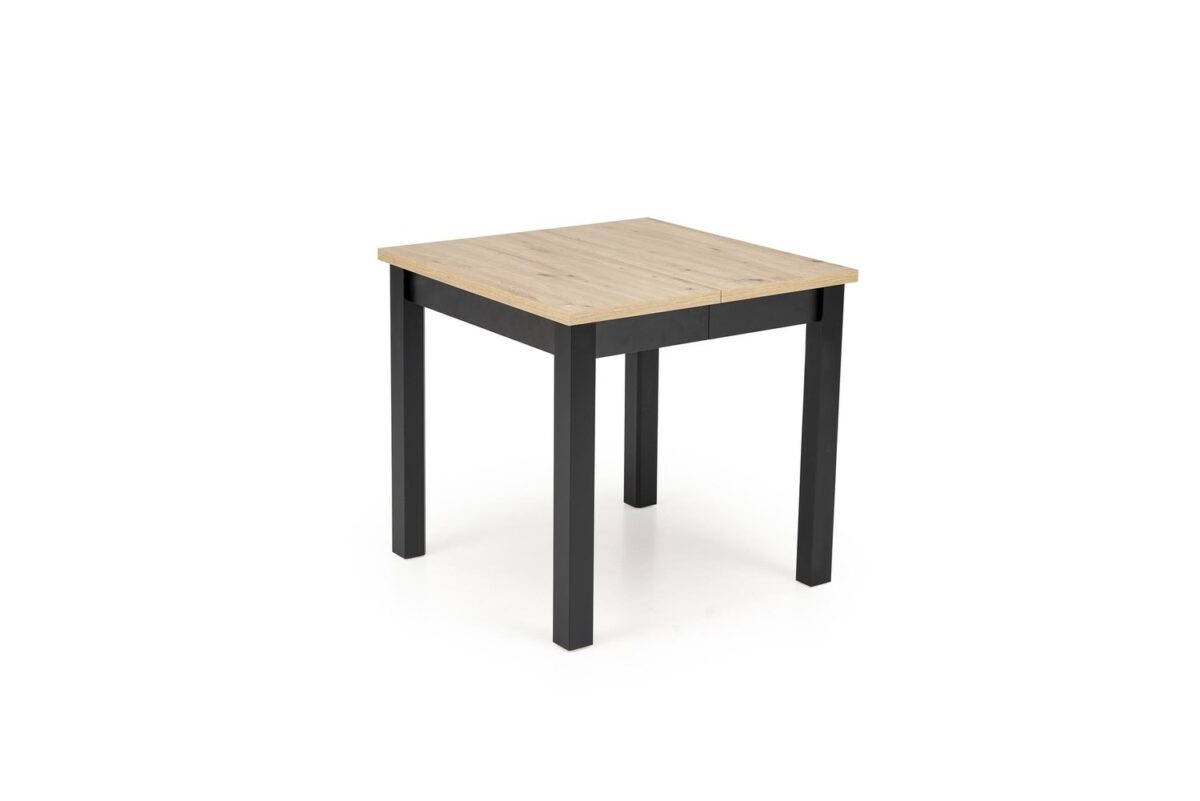 Tavolo Qubik allungabile in rovere Artisan e nero – 80-200x80x76 cm - immagine 9