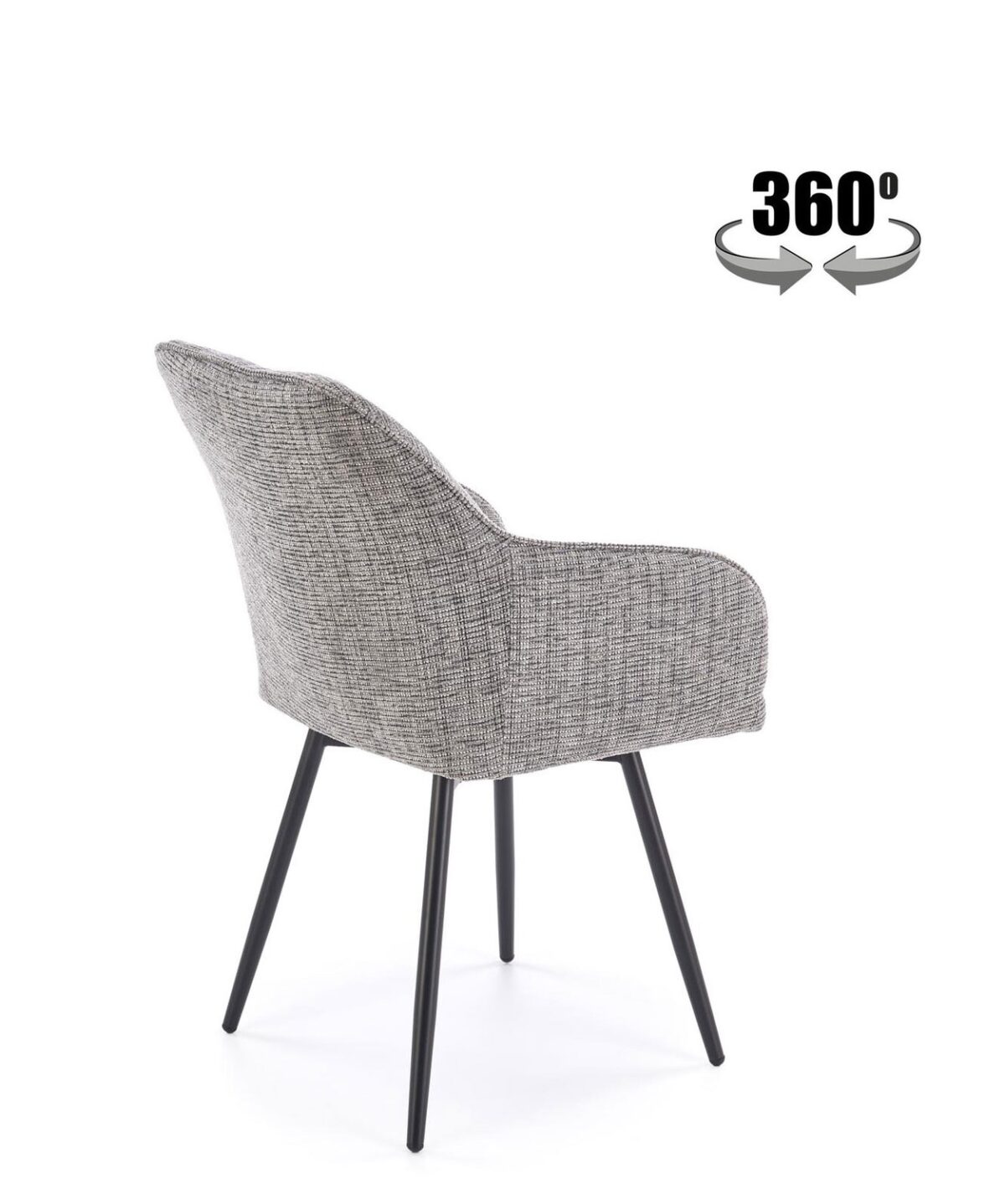 Sedia K576 in tessuto grigio chiaro – 54x60x85 cm - immagine 2