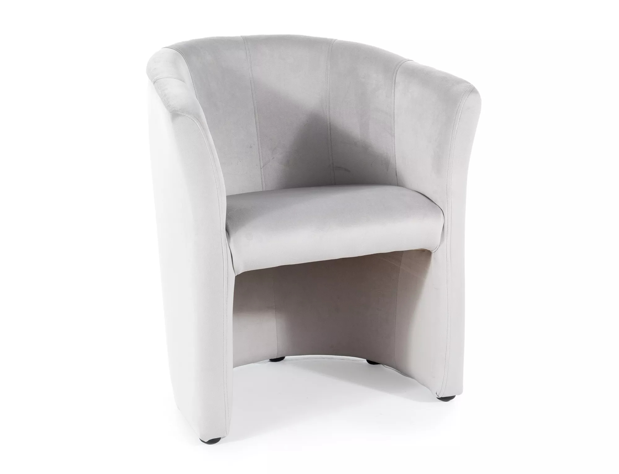 product-1747 Poltrona TM-1 Velvet in velluto grigio chiaro – 67x60x76 cm - immagine 1