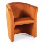 Poltrona TM-1 Velvet in velluto cannella – 67x60x76 cm