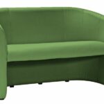 Divano TM-2 in ecopelle verde – 126x60x76 cm