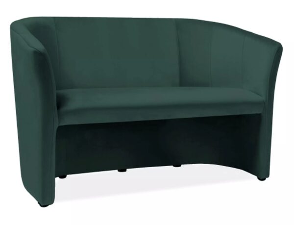Divano TM-2 Velvet in velluto verde – 126x60x76 cm