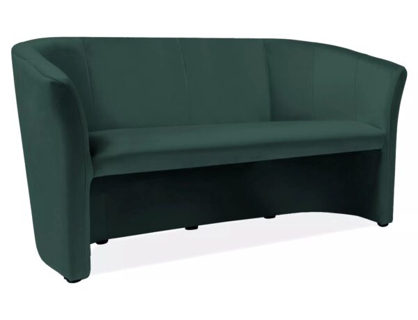 Divano TM-3 Velvet in velluto verde – 160x60x76 cm