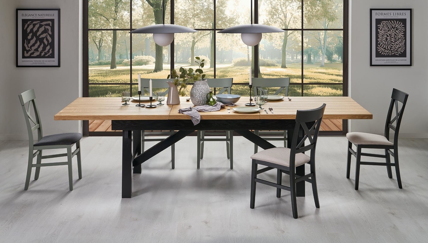 product-5627 Tavolo Massive 3 allungabile in rovere naturale – 160-250(340)x90x77 cm - immagine 1