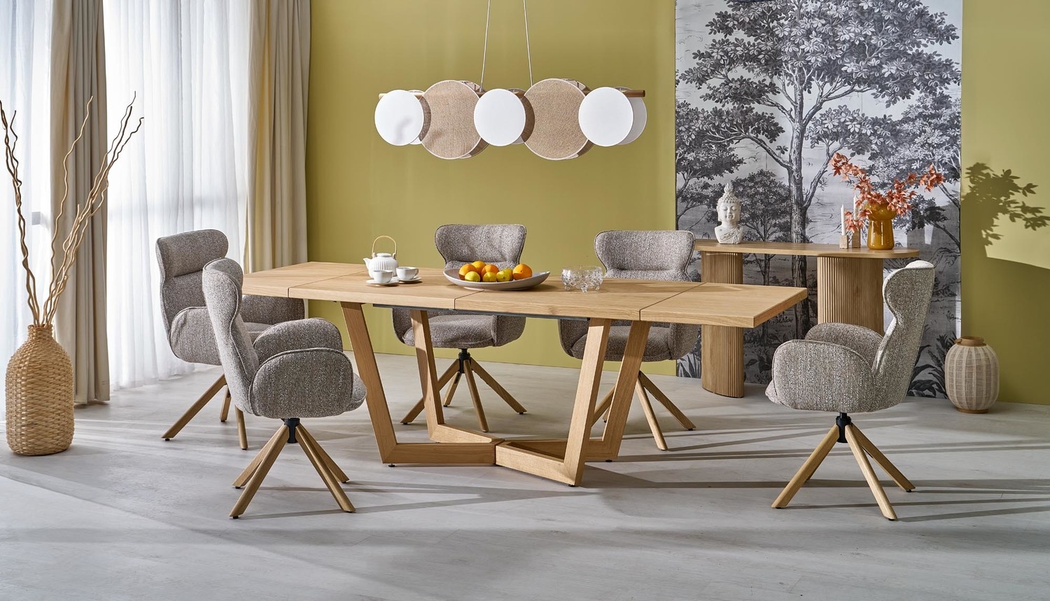 product-5630 Tavolo Fiesta allungabile in rovere naturale – 200-280x100x77 cm - immagine 1