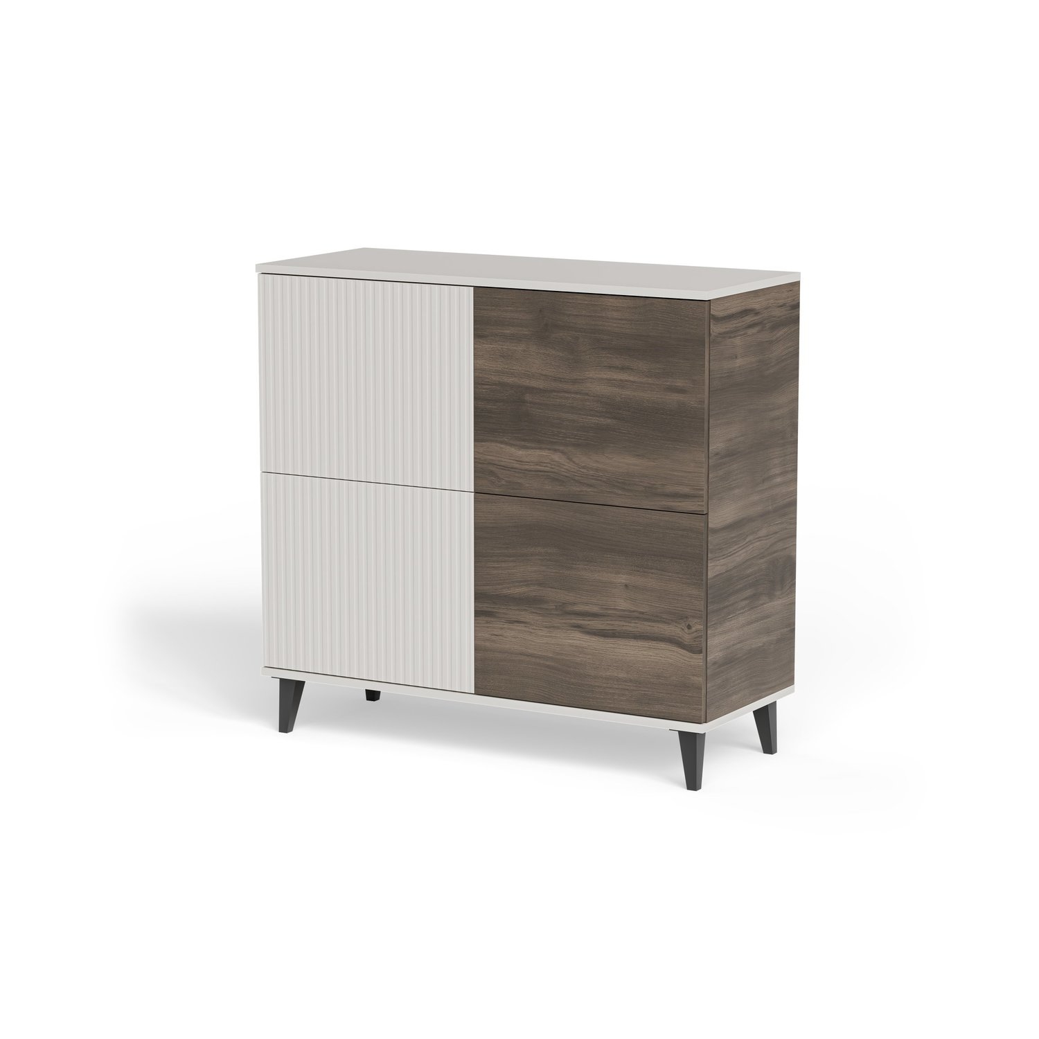 product-5651 Comò Random 2 KM-2 in cashmere / noce / nero – 100x40x95 cm - immagine 1