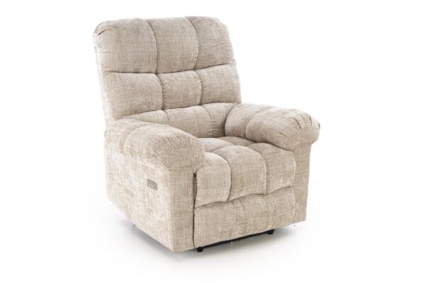 Poltrona relax AMORE in tessuto color beige