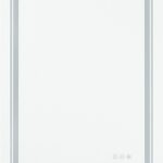 Specchio da parete Vero con LED – 60x80 cm, argento