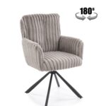 Sedia K572 in tessuto grigio – 62x68x93 cm