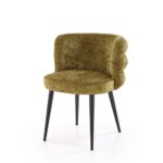 Sedia K575 in tessuto Cremona verde oliva – 62x64x79 cm