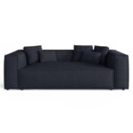 Divano Aveiro 3 posti in tessuto strutturato – 220x118x86 cm
