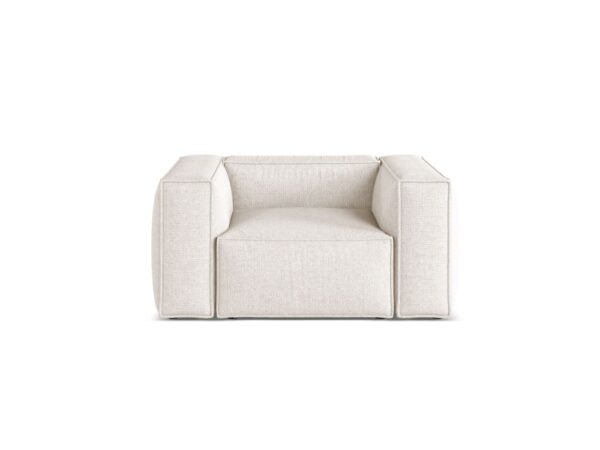 Poltrona Aveiro in chenille Eden – 114x90x71 cm