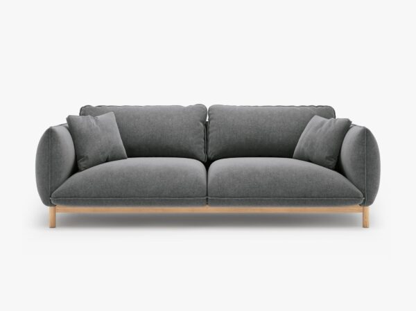 Divano Ada 3 posti in tessuto strutturato – 208x101x78 cm