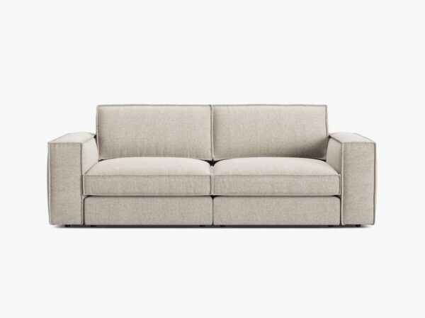 Divano 3 posti Pola in tessuto strutturato – 236x103x88 cm