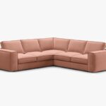 Divano angolare Pola in velluto Salvador – 284x284x88 cm