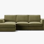 Divano angolare Pola in velluto – 284x158x88 cm