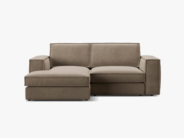 Divano angolare Pola in velluto – 226x158x88 cm