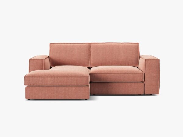 Divano angolare Pola in tessuto strutturato – 226x158x88 cm