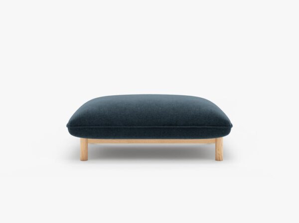 Pouf Ada in tessuto strutturato – 95x65x44 cm