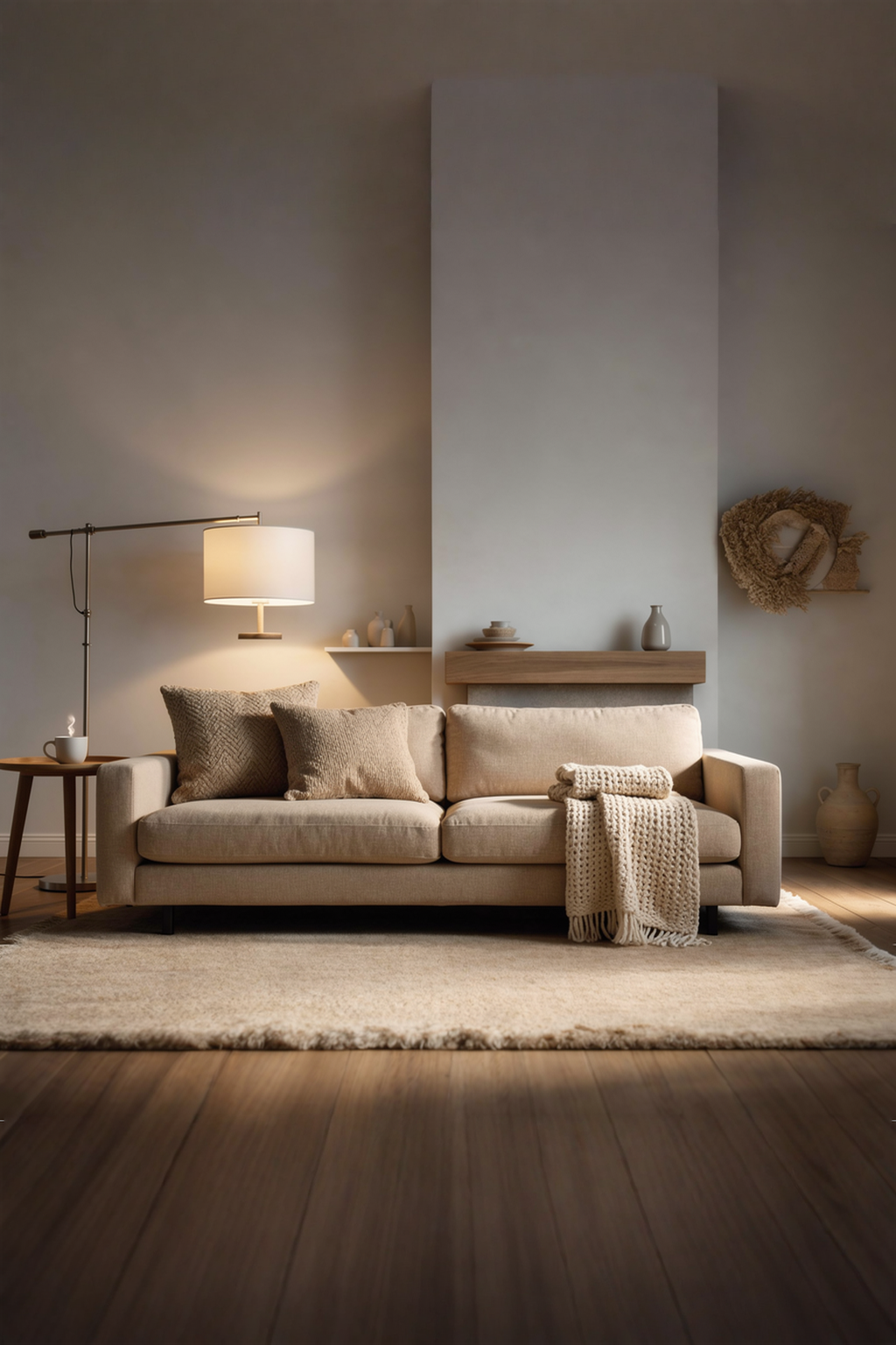 soggiorno stile hygge in casa