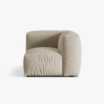 Modulo angolare Martina in tessuto strutturato – L106cm