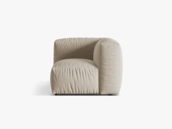 Modulo angolare Martina in tessuto strutturato – L106cm