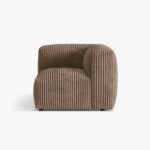 Modulo angolare Martina in velluto a coste – L106cm