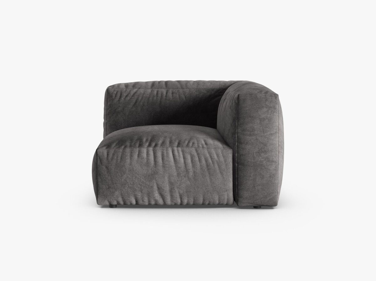 Modulo angolare Martina in velluto – L120cm - immagine 5