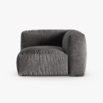 Modulo angolare Martina in velluto – L120cm