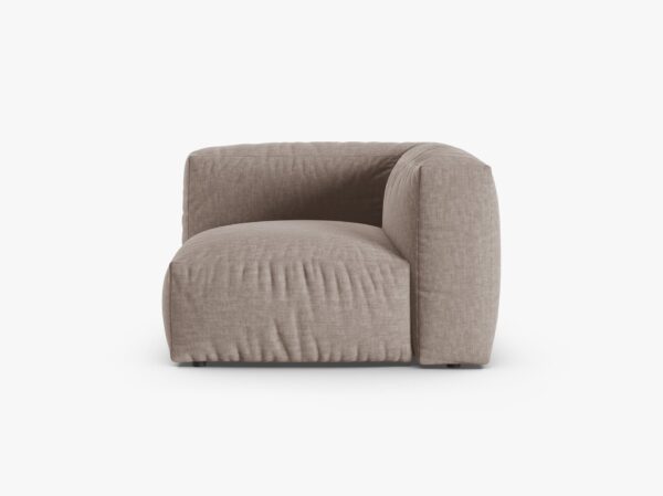 Modulo angolare Martina in tessuto strutturato – L120cm