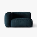 Modulo con bracciolo Martina in velluto – 120x106 cm