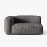 Modulo con bracciolo Martina in velluto – 160x106 cm