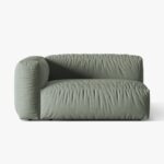 Modulo con bracciolo Martina in tessuto strutturato – 160x106 cm