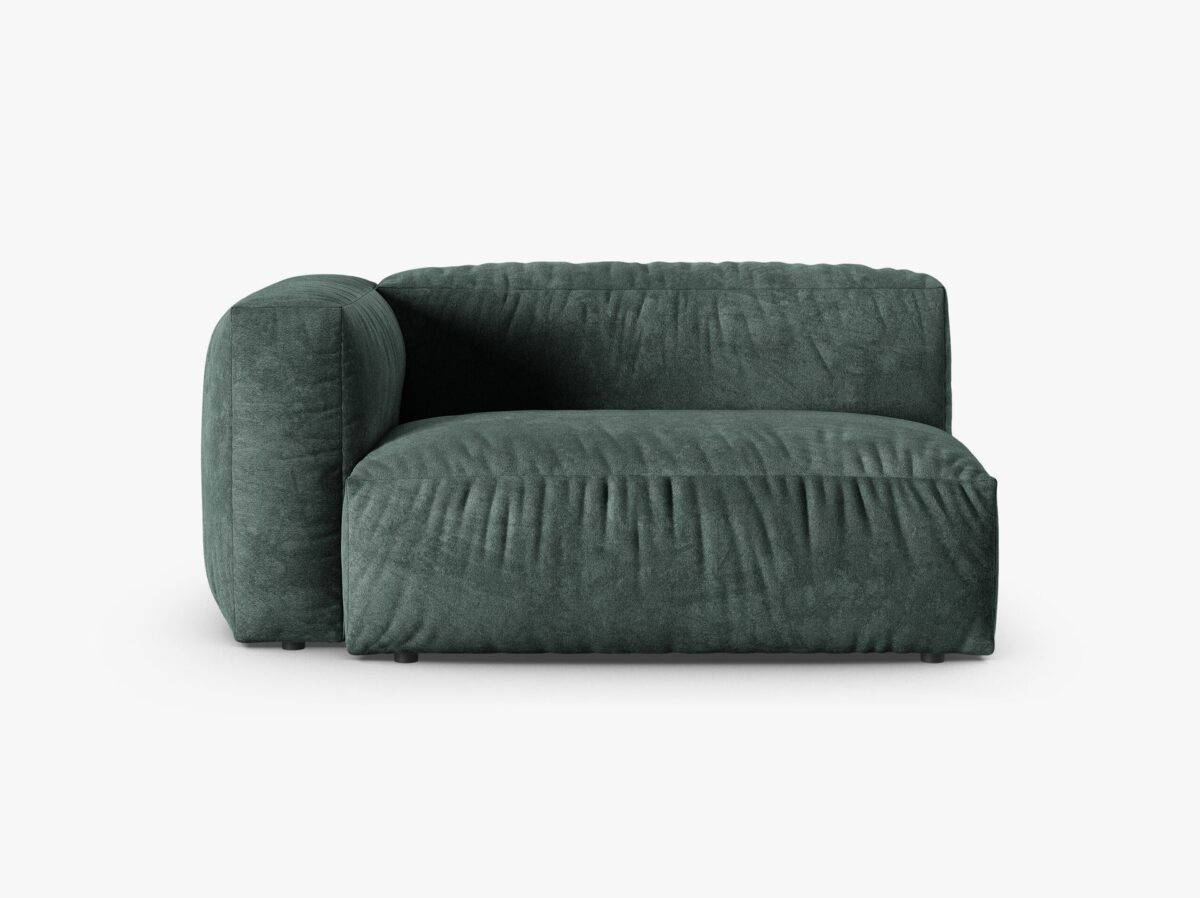 Modulo con bracciolo Martina in velluto – 160x120 cm - immagine 4