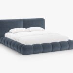 Letto imbottito Solange con contenitore in chenille Perfect Harmony – 160x200 cm