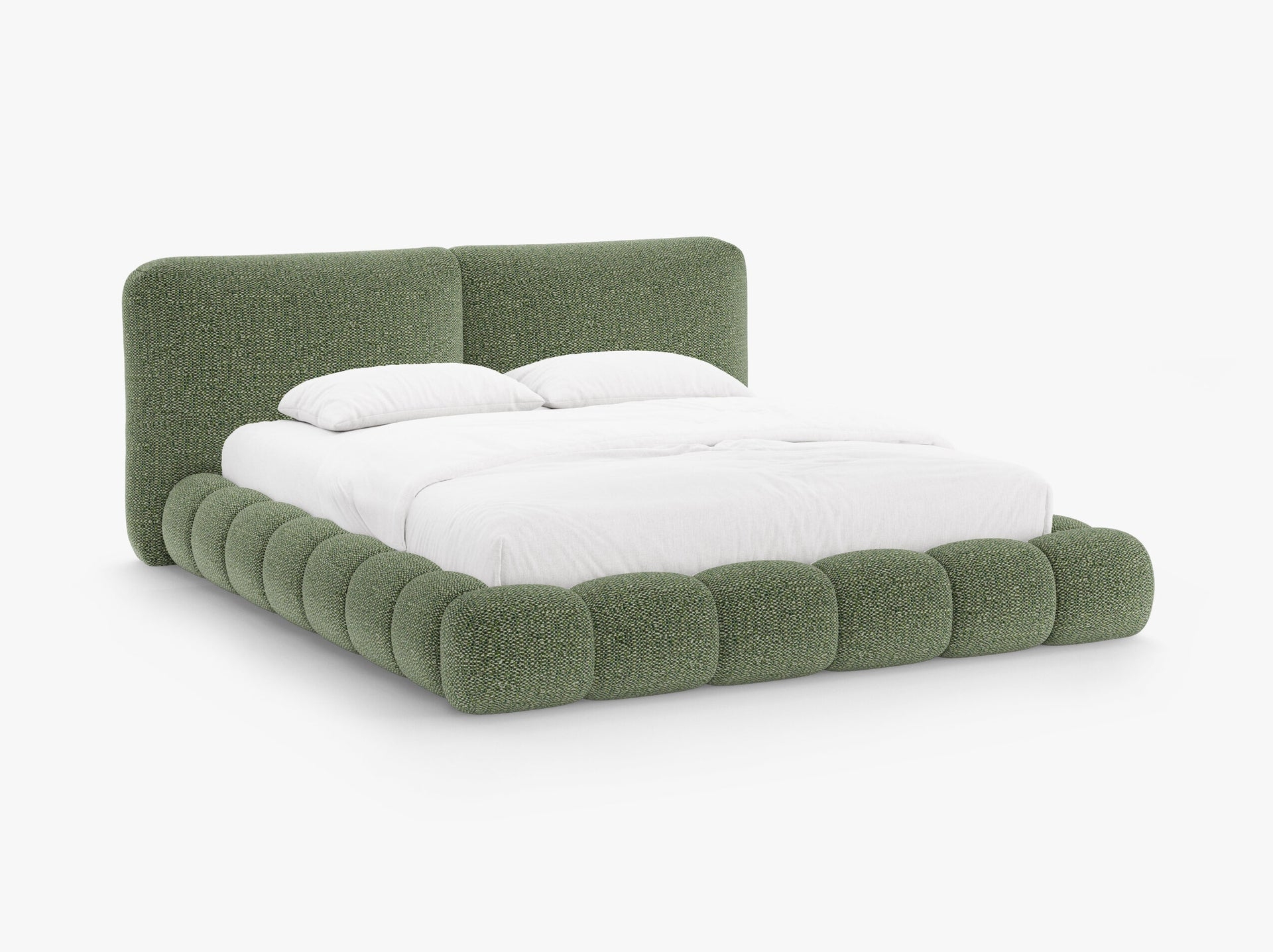 Micadoni-MIC_BF200_239_F1_SOLANG Letto imbottito Solange con contenitore in chenille Silencio – 200x200 cm - immagine 1