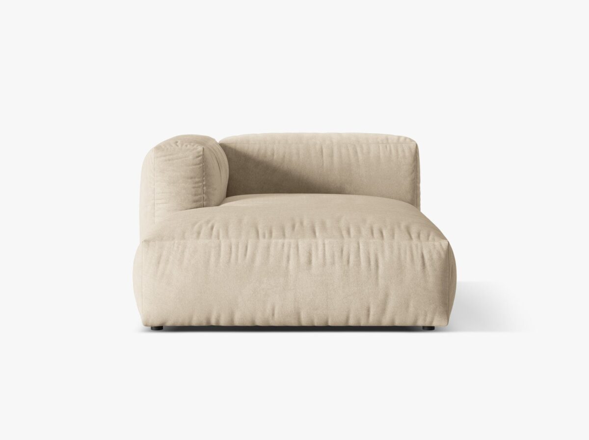 Chaise longue Martina in velluto – L176cm - immagine 5