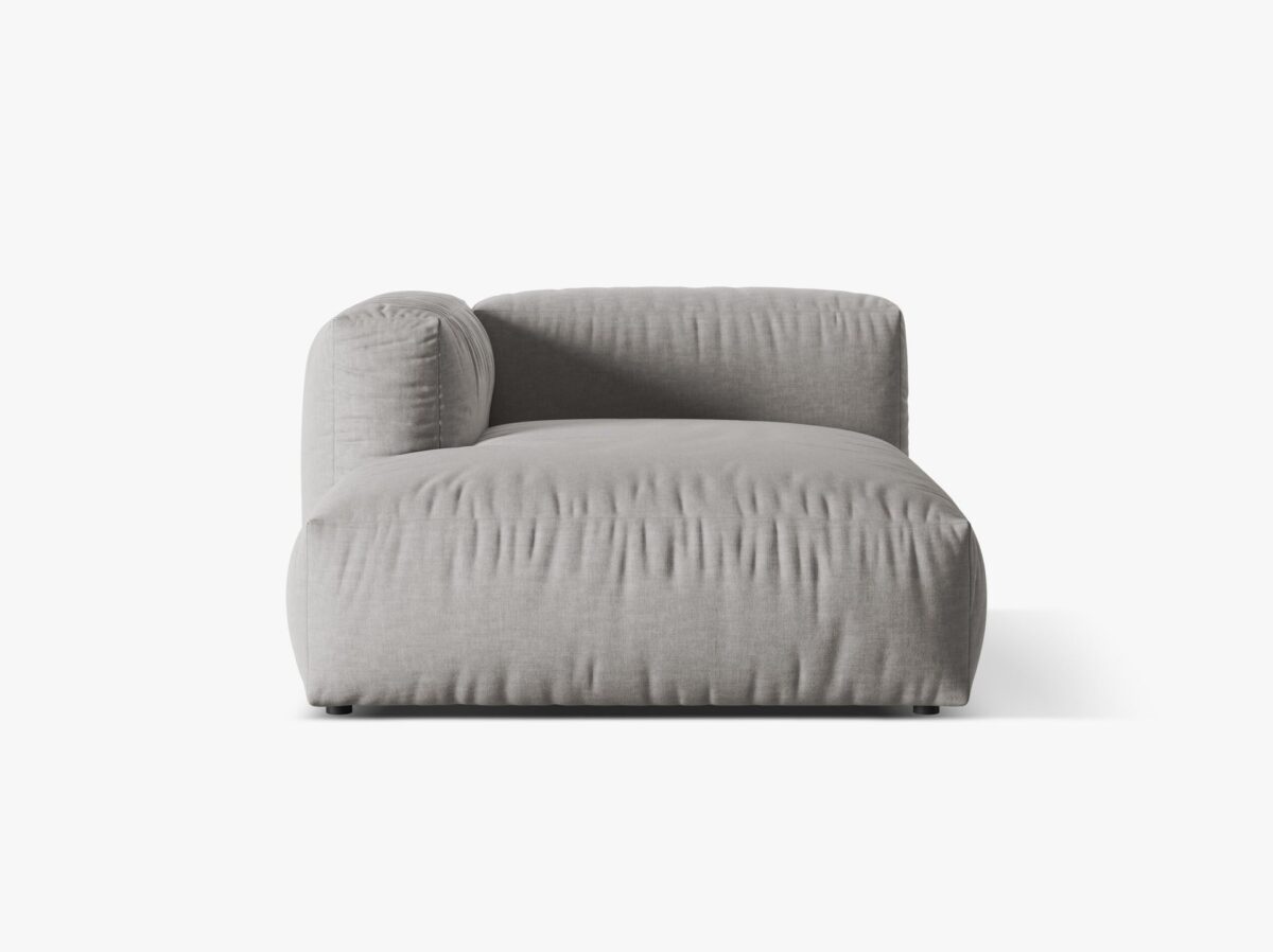Chaise longue Martina in tessuto strutturato – L176cm - immagine 5