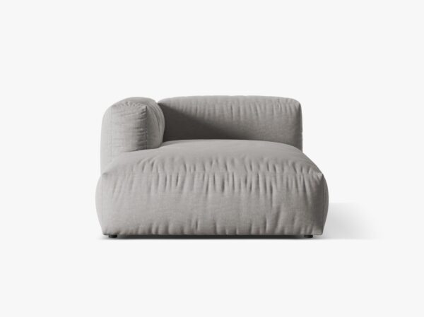 Chaise longue Martina in tessuto strutturato – L176cm