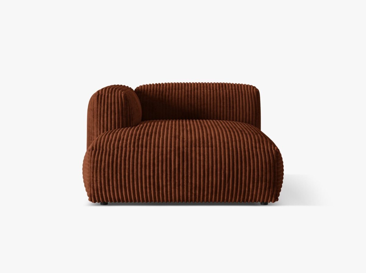 Chaise longue Martina in velluto a coste – L176cm - immagine 4
