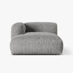 Chaise longue Martina in Bouclé Baloo – L176cm