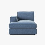 Modulo chaise longue Pola in tessuto strutturato – L158cm