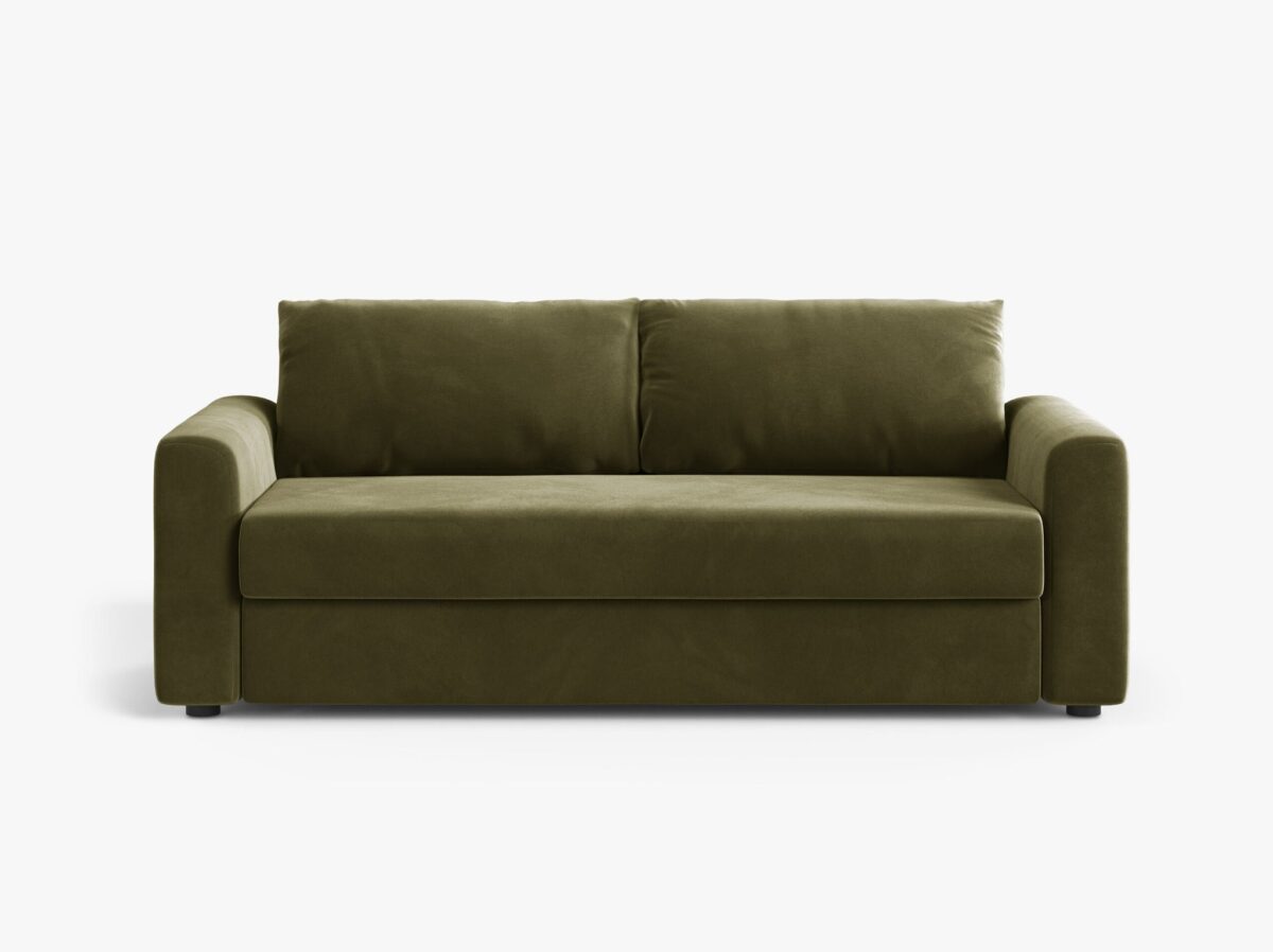 Divano letto David 3 posti con materasso in velluto – L194 cm - immagine 4