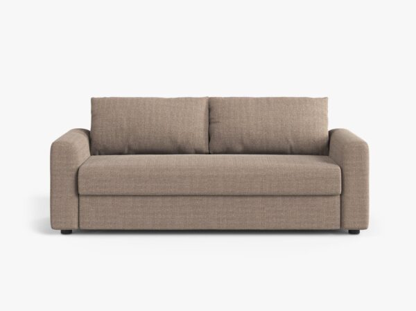 Divano letto David 3 posti con materasso in tessuto Babel – L194 cm