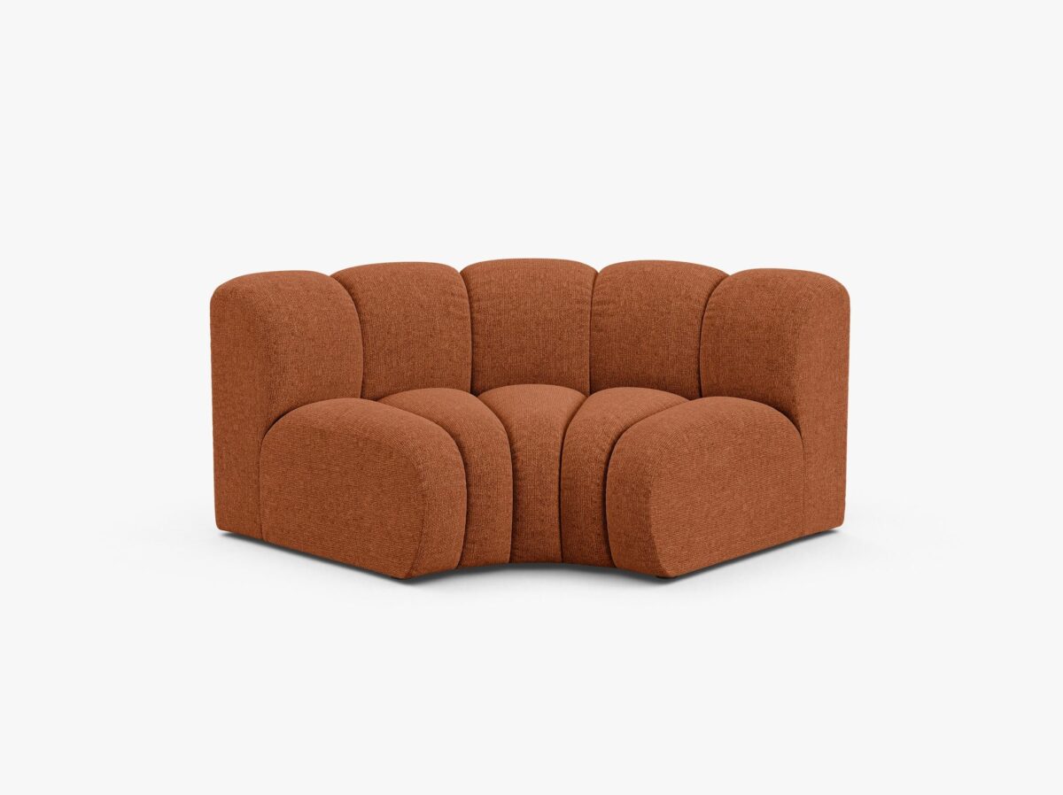Modulo angolare Lupine in tessuto strutturato – L185 cm - immagine 4