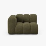 Modulo Lupine 1 posto con bracciolo in tessuto strutturato – L115 cm