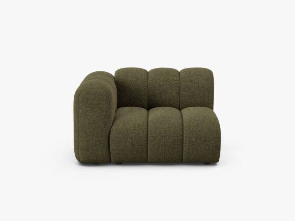 Modulo Lupine 1 posto con bracciolo in tessuto strutturato – L115 cm