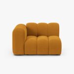 Modulo Lupine 1 posto con bracciolo in velluto Venus – L115 cm