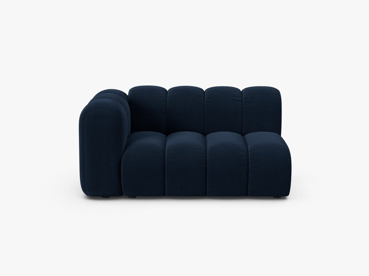 Modulo Lupine 2 posti con bracciolo in velluto Salvador – L145 cm - immagine 4