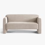 Divano Abby 2 posti in velluto – 140x80x69 cm